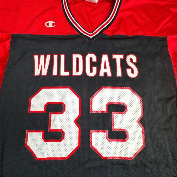 Vintage 90s Wildcats Jersey Men's 3XL Black Athletic Breathable Football 6492 - Picture 4 of 11